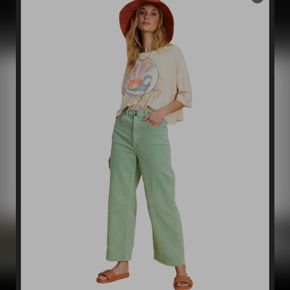 BILLABONG x Salty Blonde Chill Out High Rise Corduroy Pants